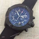 Fake Breitling Super Avenger II Black Leather Strap Chronograph Watch